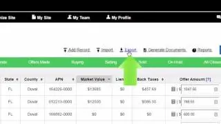 How to export your property records