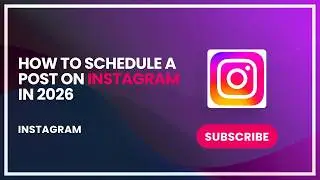 How to schedule a post on instagram in 2026