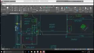 using autocad and dimensioning  walls of a house