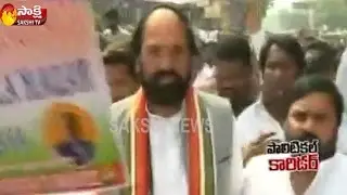 TPCC President N. Uttam Kumar Reddy Led The Protests In The Capital