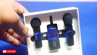 Steepify 3 in 1 Wireless Collar Microphone | Unboxing | Dual Lavalier Plug | Play for Camera Phone 