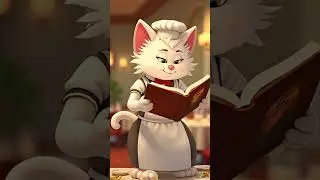 Cat Working in a Hotel | Funny Waiter Cat Animation#WaiterCat #HotelCartoon #CartoonCat #CatShorts