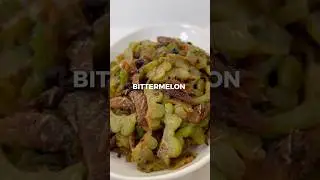 Chinese Bitter Melon with Fried Dace & Black beans #shorts