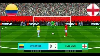 COLOMBIA vs ENGLAND | Penalty Shootout | PES 2018 PPSSPP | Gameplay