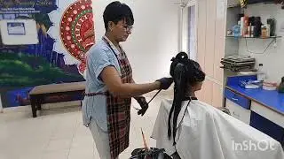 Amazing Hair Transformation: 12-Year-Old Girl's Fabulous Straightening Journey!