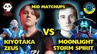 Kiyotaka vs Moonlight - Zeus vs Storm Spirit - Mid Dota 2 - Player Perspective - ESL One KL 2023