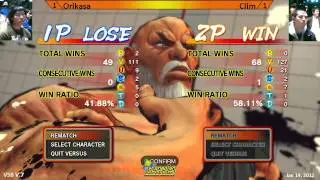 Orikasa vs Clim - SSF4AE Singles - Vancouver Street Battle Vol.7