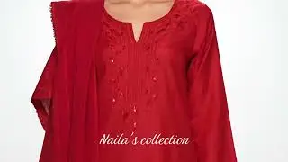Grace in every threadThis exquisite red embroidered dress timeless masterpiece#handmade#embroidery