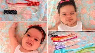 Faça você mesmo: faixa de elástico e presilha para bebê