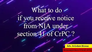 What should you do when you get a NIA notice