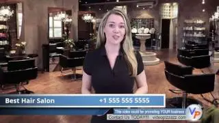 Hair Salon - Compelling and Affordable Video Commercial - Beauty Salon Female Spokesperson
