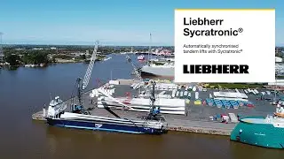 Liebherr -   Tandem lifting crane assistance: Liebherr Sycratronic&reg; for LHM