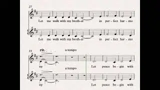 Let There Be Peace on Earth Alto Part I Notes I Lyrics