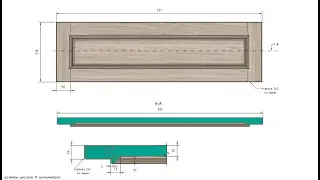 sketchup and layOut. мебельный фасад. чертежи