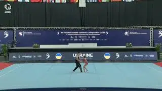 Labunets & Kryvytska (UKR) - 2025 ACRO European silver medallists, Mixed Pairs All- Around