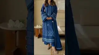 Winter embroidered dress #shorts#winter #dress #latest