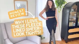 Are These Sheer-Look Fleece Lined Tights REALLY Worth The Buy? #amazoninfluencer #ad