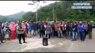 DEMO WARGA TERKAIT PROYEK PLTA UPER CISOKAN