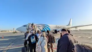 HD-EgyptAir MS-263 Boeing 737-800 Take-Off Luxor To Cairo