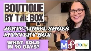 WHAT SOLD in 90 Days? - Boutique by the Box J. Crew & Madewell Shoes Mystery Box to Resell Online