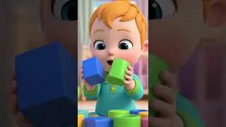 Cute Cartoon Kid Playing with Blocks & Toys 🧸 | Animated Short