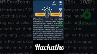 #pinetwork #pinetworkupdate #pihackathon #pihackathon2025 #shorts