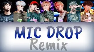 BTS &ndash; MIC Drop (Steve Aoki Remix) (Feat. Desiigner) | Han, Rom, Eng [COLOR CODED LYRICS]