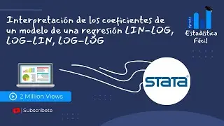 ⭕ Interpretación de los coeficientes de un modelo de una regresión LIN-LOG, LOG-LIN, LOG-LOG