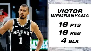 Victor Wembanyama Records Double-Double vs. Pelicans