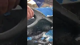 Removing flex seal with a steam cleaner,decided to use pond shield,flex worked for about 5 months