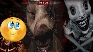 GHOST HUNTING with FRIENDS! | Devour Slaughterhouse for the first time