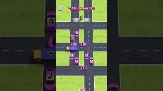 Traffic Parking Game Level 14 | Most Satisfying Traffic Jam Escape Short