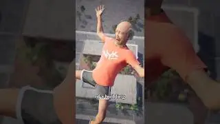 Trick to Survive Falling from a Building 😱 #shorts