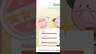 When I Got✨Shundo Cleffa Almost in #pokemongo