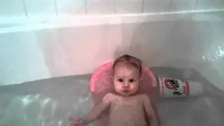 Elsie rose splashing around