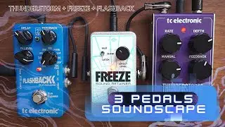 3 PEDALS SOUNDSCAPE VII // TCElectronic Thunderstorm, EHX Freeze, TCElectronic Flashback