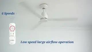 Noiseless DC Motor 5 Speeds 3 Colors Change Light Indoor Ceiling Fan