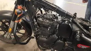 royal enfield classic next gen  engine  start without head cover