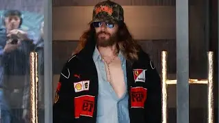 Jared Leto and Chloe Bartoli turn heads in Paris during fashion week