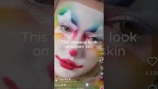 Halloween Rainbow Clown Makeup 💕🤡🌈#makeup #makeuptips #halloween #halloweenmakeup #clown #clowns