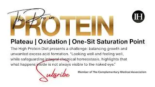 The PrO in PROTEIN: Dietary Acid Load with Excess Protein Intake&rarr;Holistics