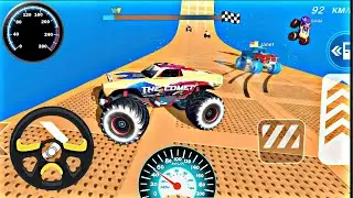 monster truck game 55 mb size mega ramp modified moster truck #gamer