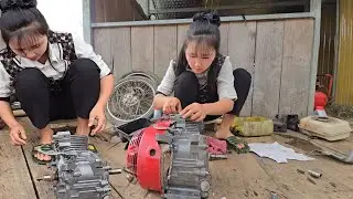 The girl revived the GX200 machine to  the new boat the brothers pulled up in the previous episode 