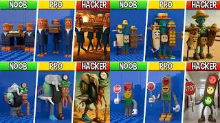LEGO ALL Characters in Italian Brainrot Animals (BIGGEST COLLECTION №4) : Noob, Pro, HACKER! / Brain