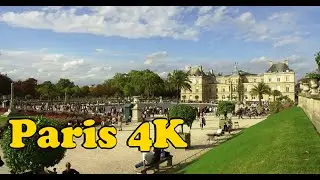 Walk around Paris France. [4K] Montparnasse - Jardin du Luxembourg - Place Saint Michel.