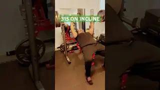 Home Gym Bench Press Session | 315 Incline