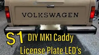 MK1 Caddy - License Plate Bulb DIY - LED