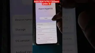 😛 Redmi Note 13 Pro Plus Software Update 😍 #5g #shorts