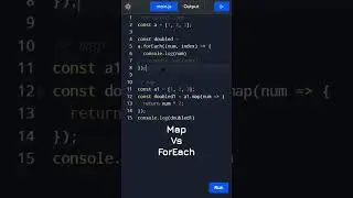 Map Vs forEach in JavaScript | #shorts #javascript