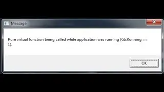 🚩 Pure virtual function being called while application was running (GIsRunning == 1)